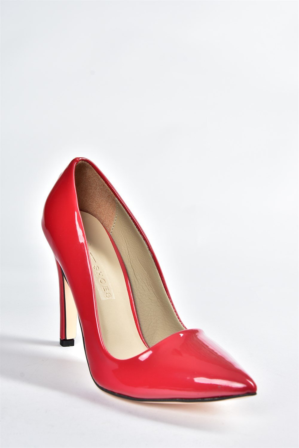 Kırmızı Rugan İnce Topuklu Kadın Stiletto L253971508