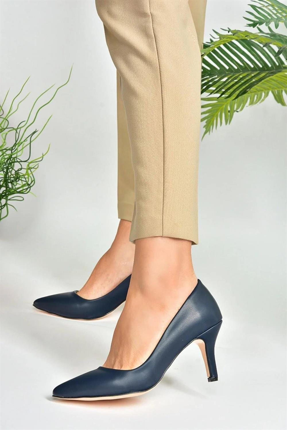 Lacivert İnce Topuklu Kadın Stiletto L253970009