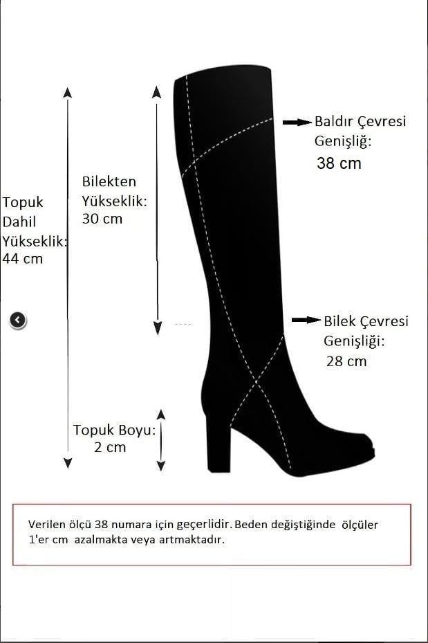 Lacivert Süet Kadın Çizme E726203402