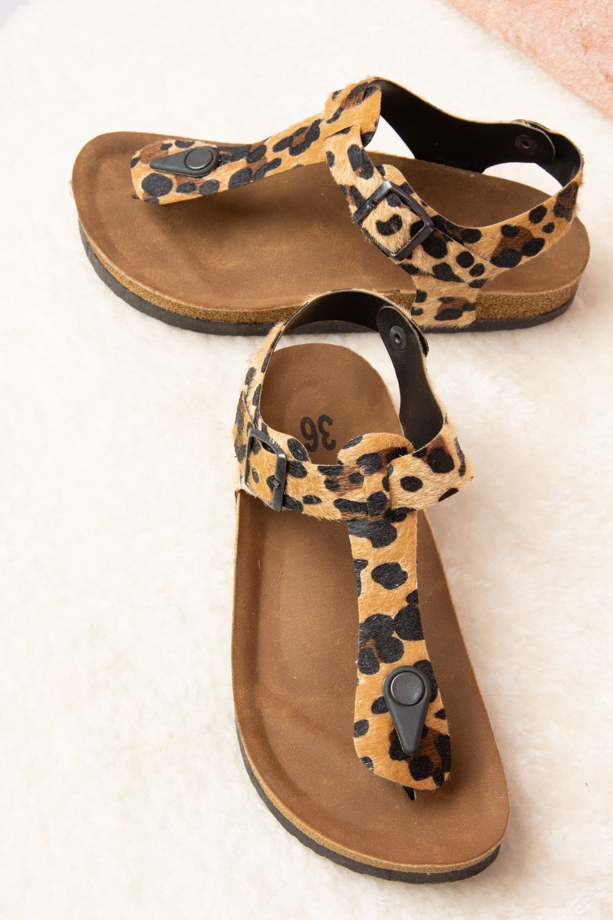 Leopar Kadın Sandalet B777805002