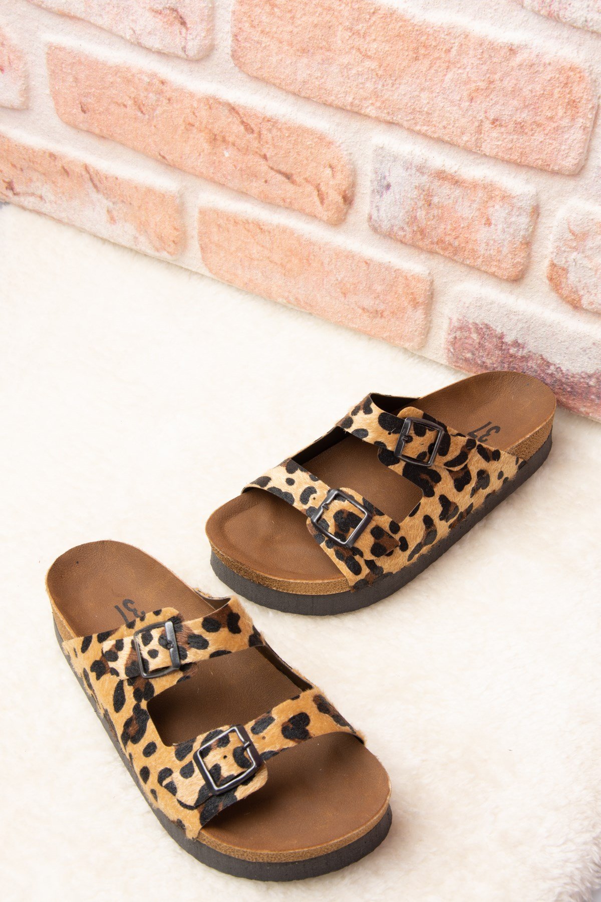 Leopar Kadın Terlik B777775402