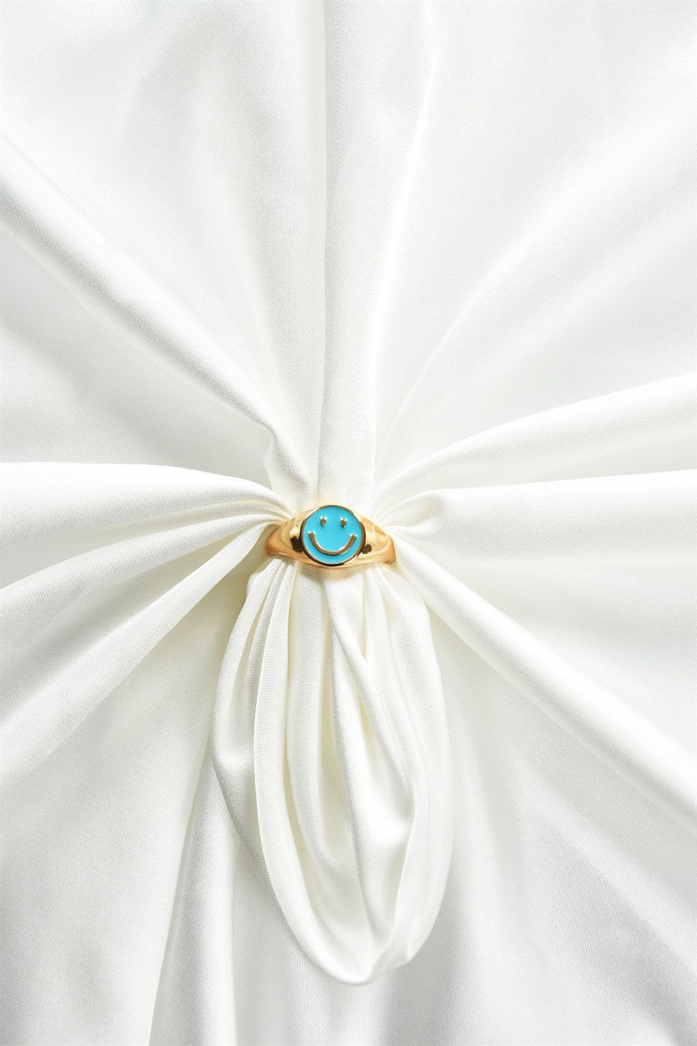 Mavi  Smile Altın Yüzük KA041051