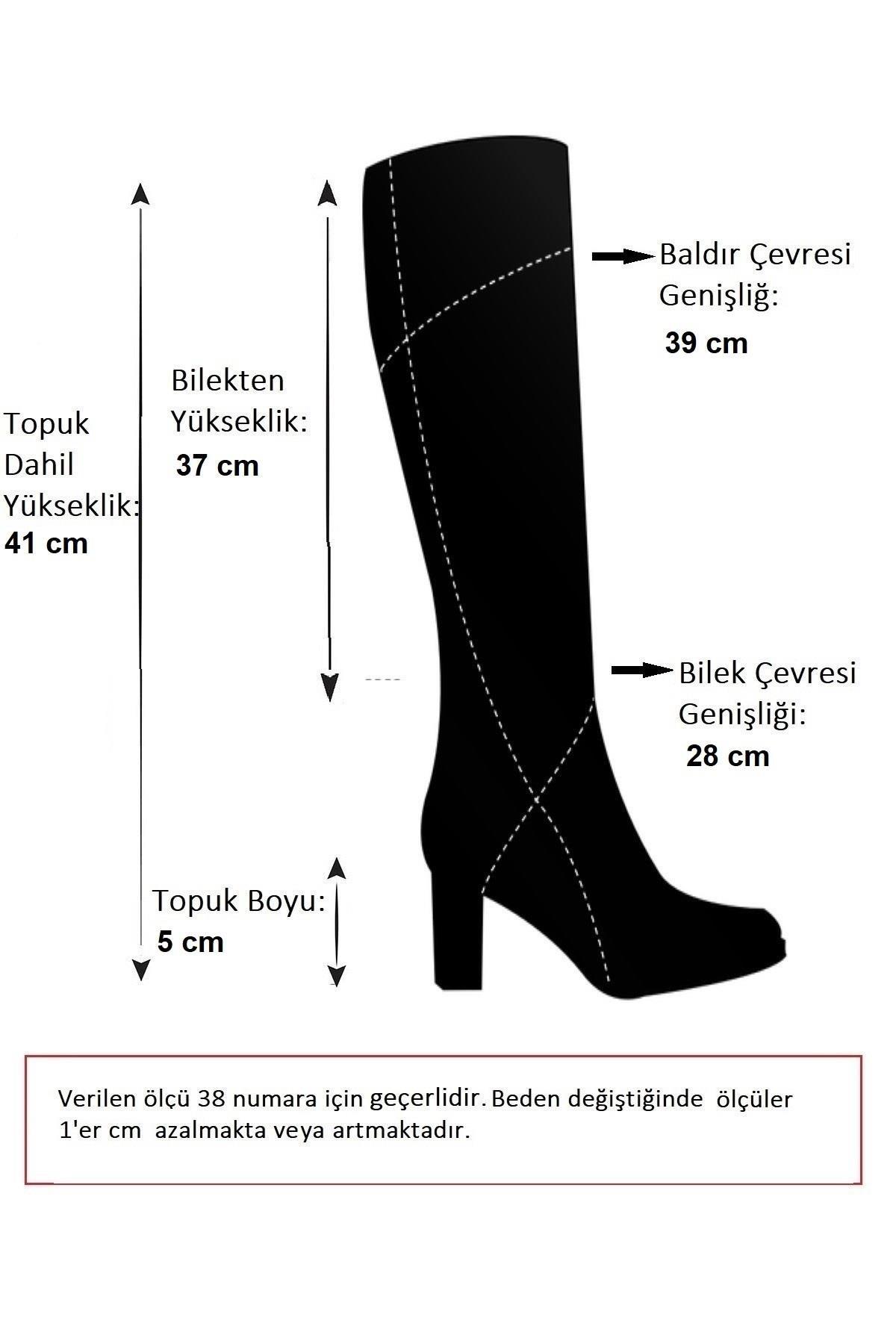 N654226103 Bordo Hakiki Deri Günlük Kadın Çizme