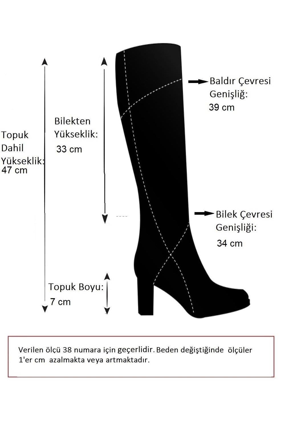 N749204008 Siyah Rugan Alçak Topuklu Kadın Çizme