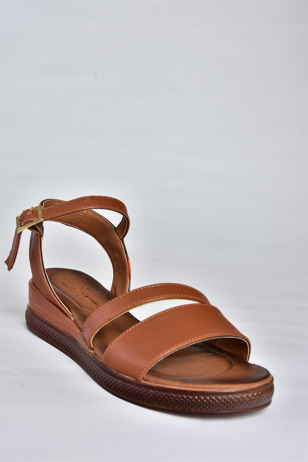 P674300709 Taba Dolgu Topuklu Günlük Kadın Sandalet