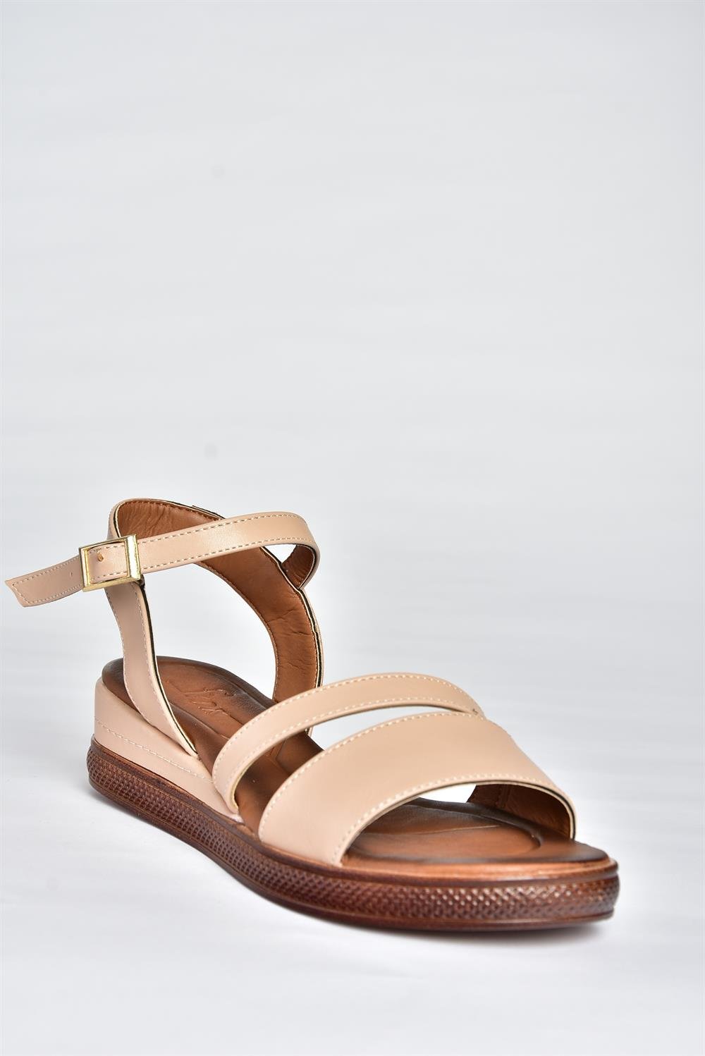 P674300709 Ten Dolgu Topuklu Günlük Kadın Sandalet