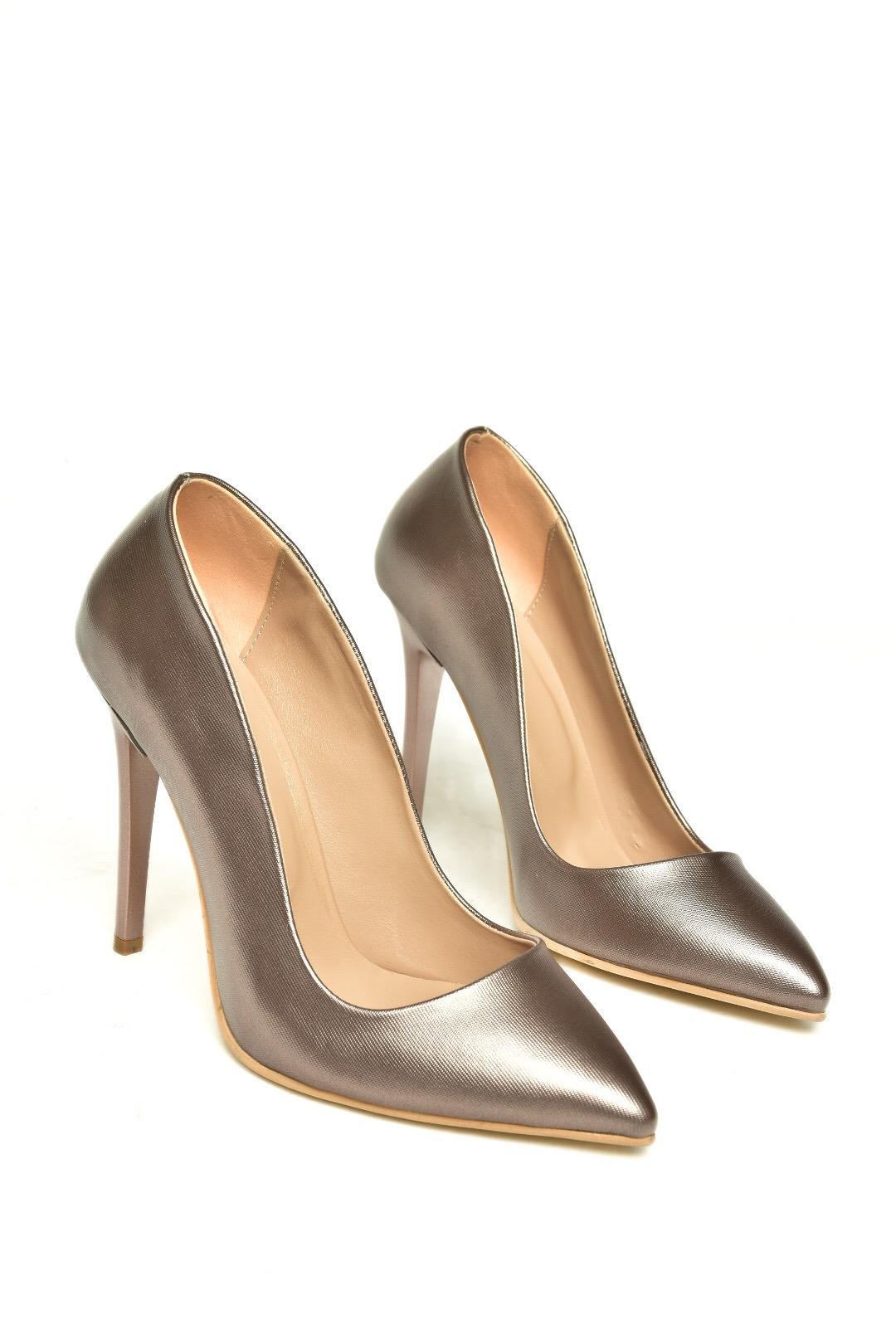 Platin Kadın Topuklu Ayakkabı 8922151909