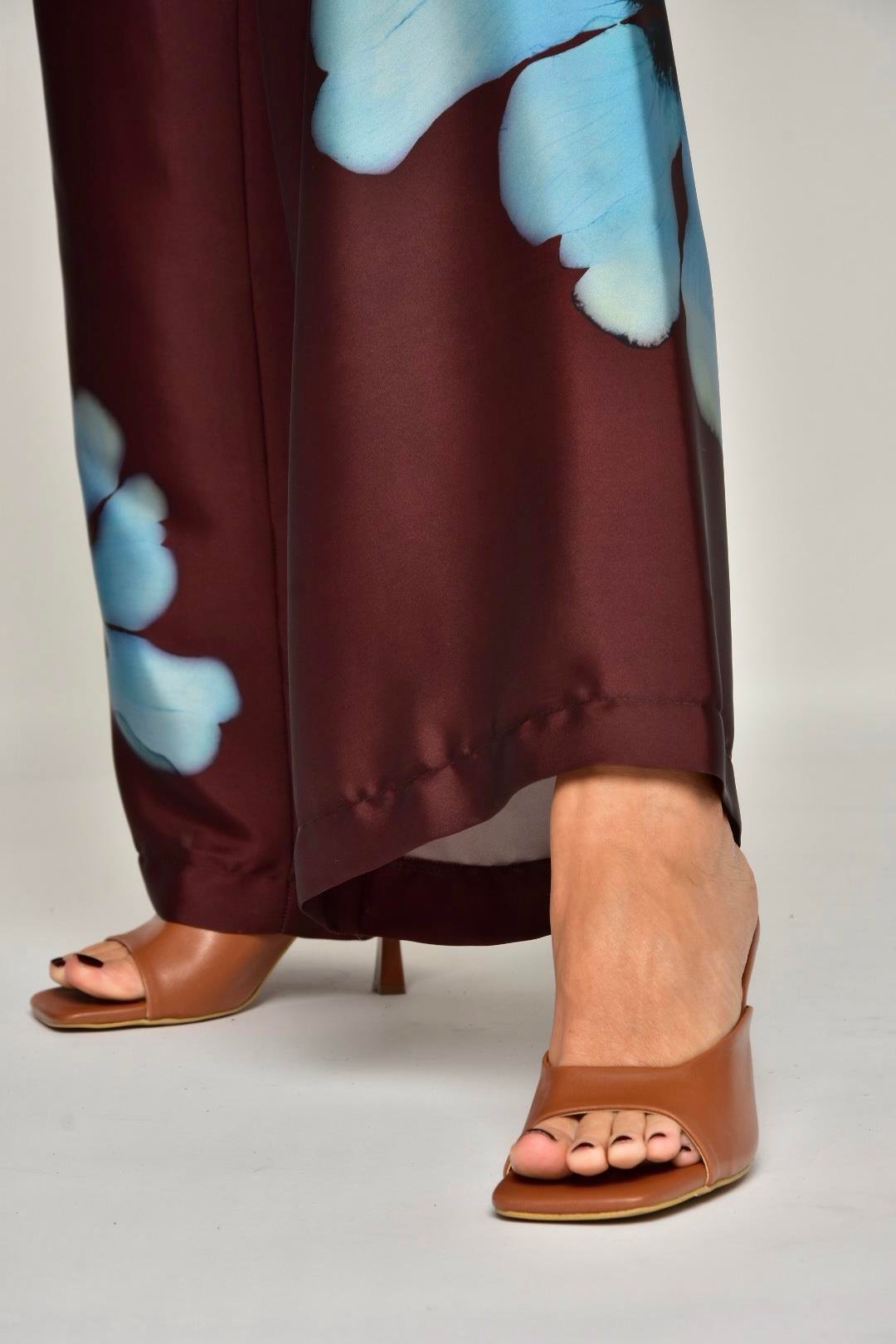 S590033109 Taba İnce Topuklu Kadın Terlik