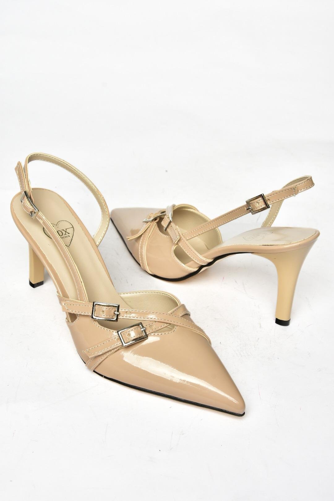 S654071908 Ten Rugan Kısa Topuklu Kadın Ayakkabı