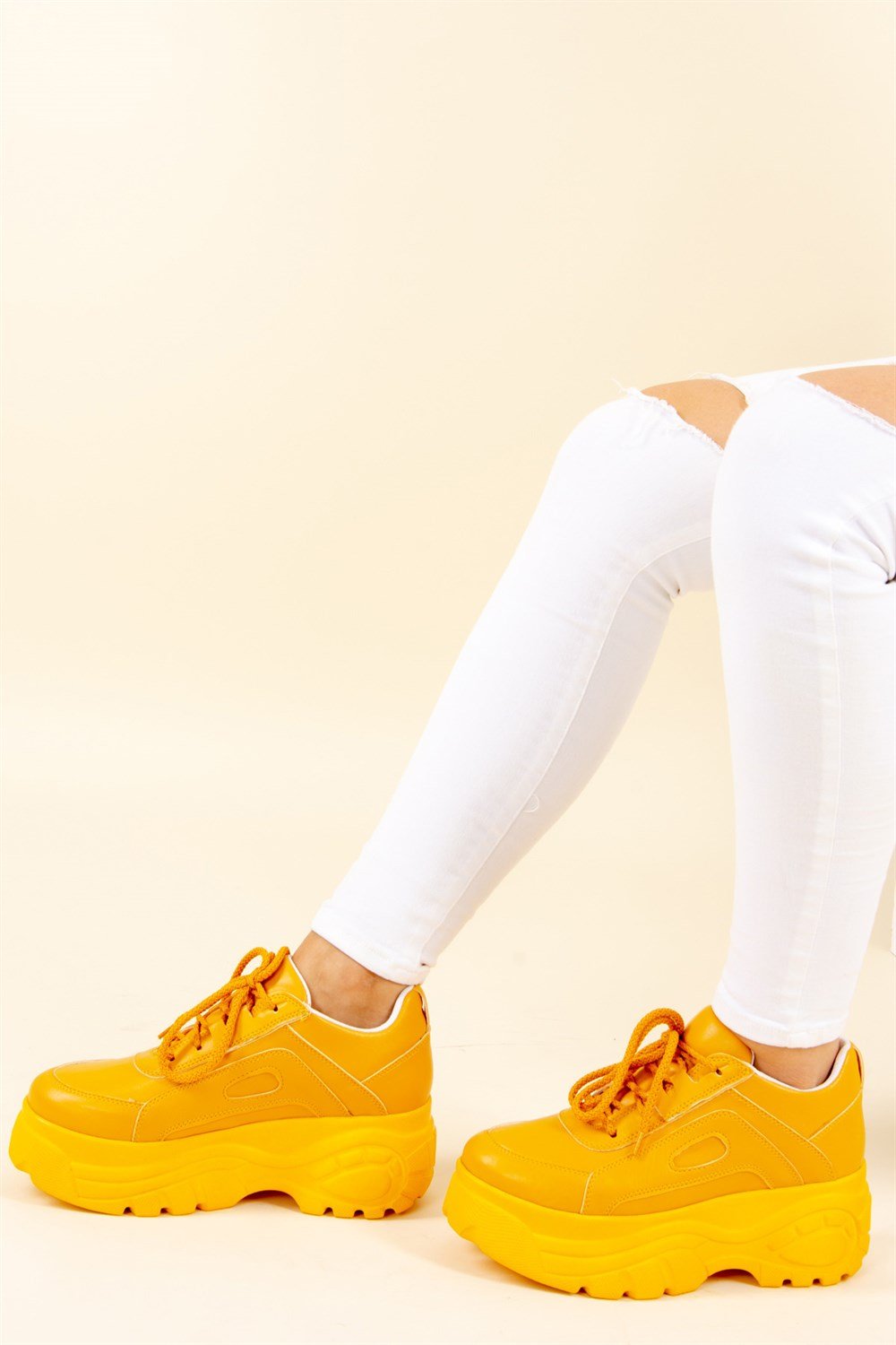 Sarı Kadın Sneakers F267014209