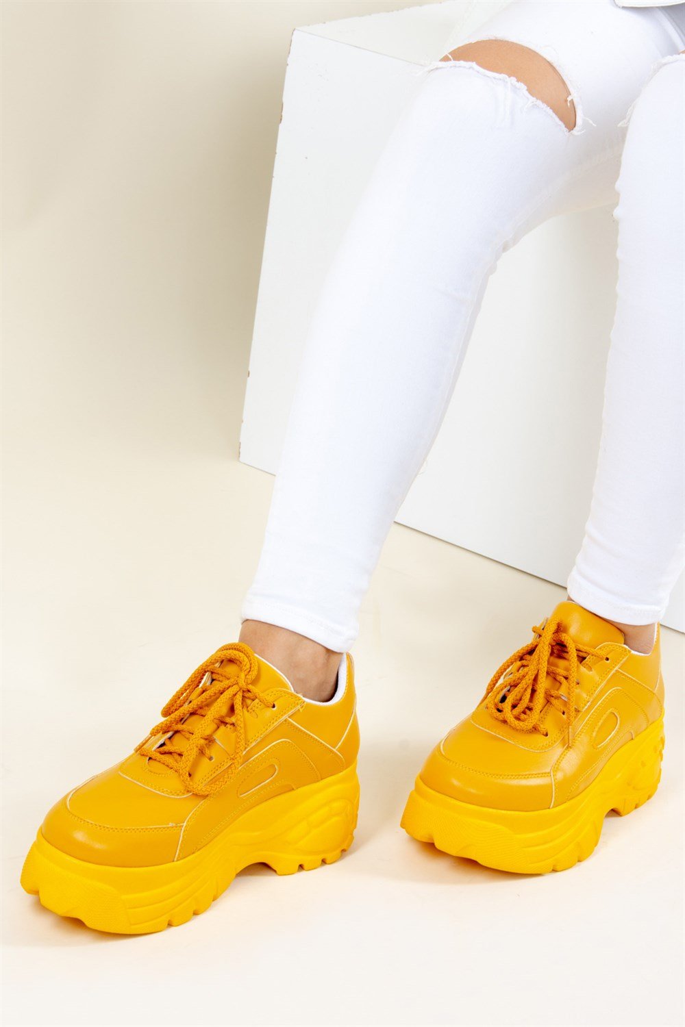 Sarı Kadın Sneakers F267014209