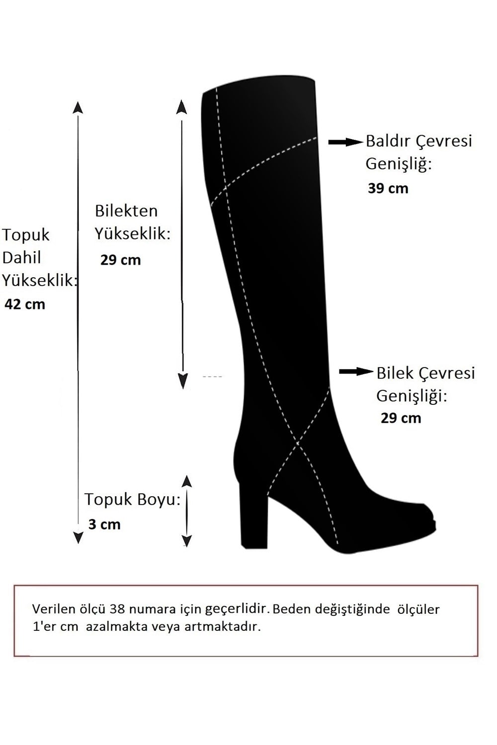Siyah  Düz Günlük Kadın Çizme L581982009