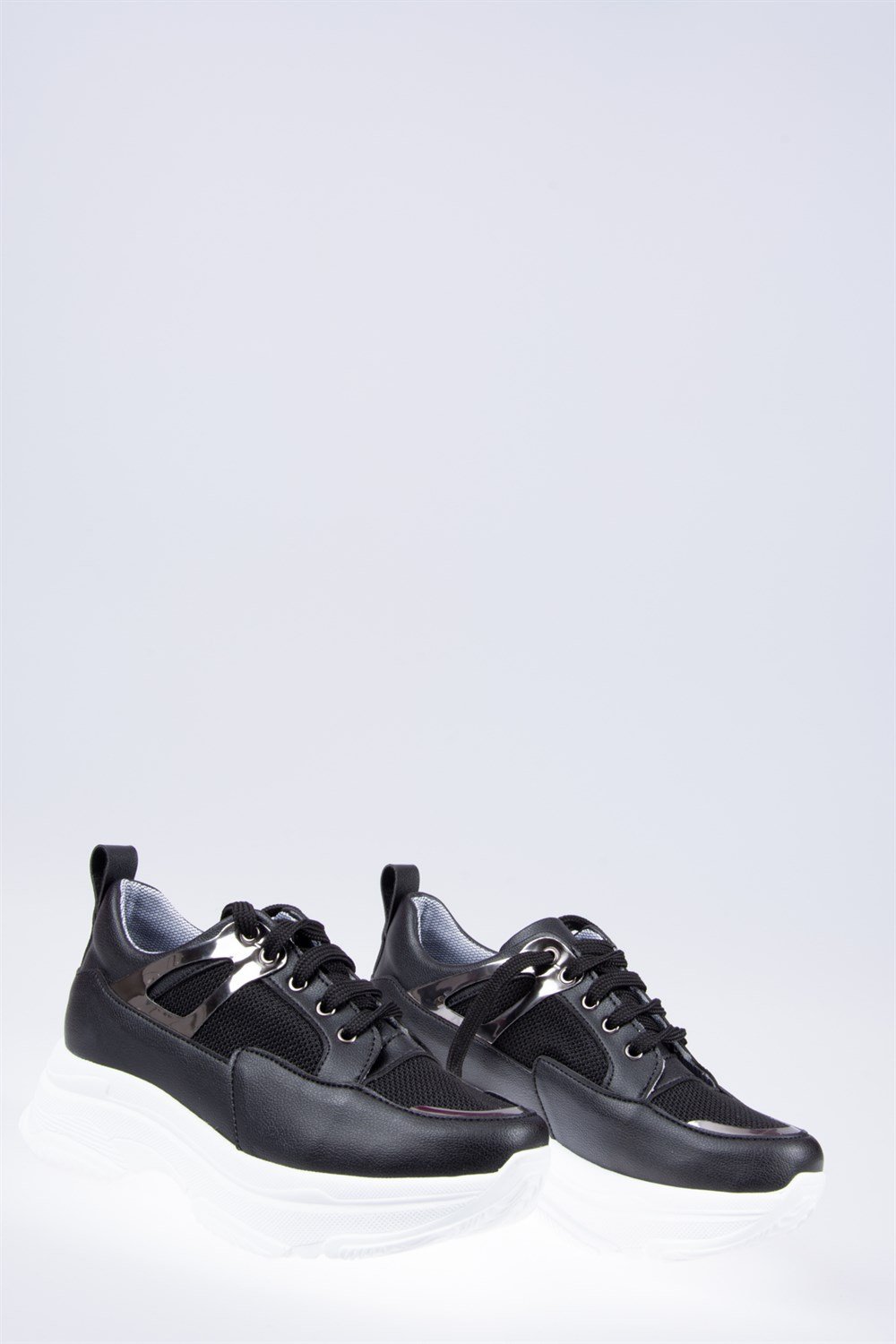 Siyah Fileli Kadın Sneakers F367094909