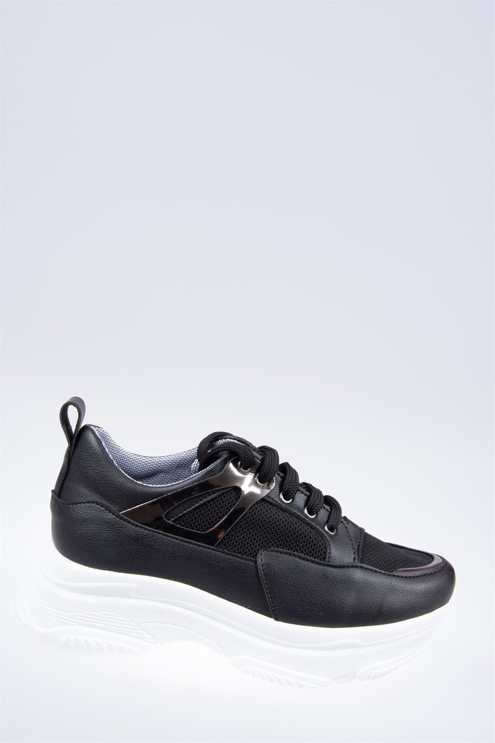 Siyah Fileli Kadın Sneakers F367094909
