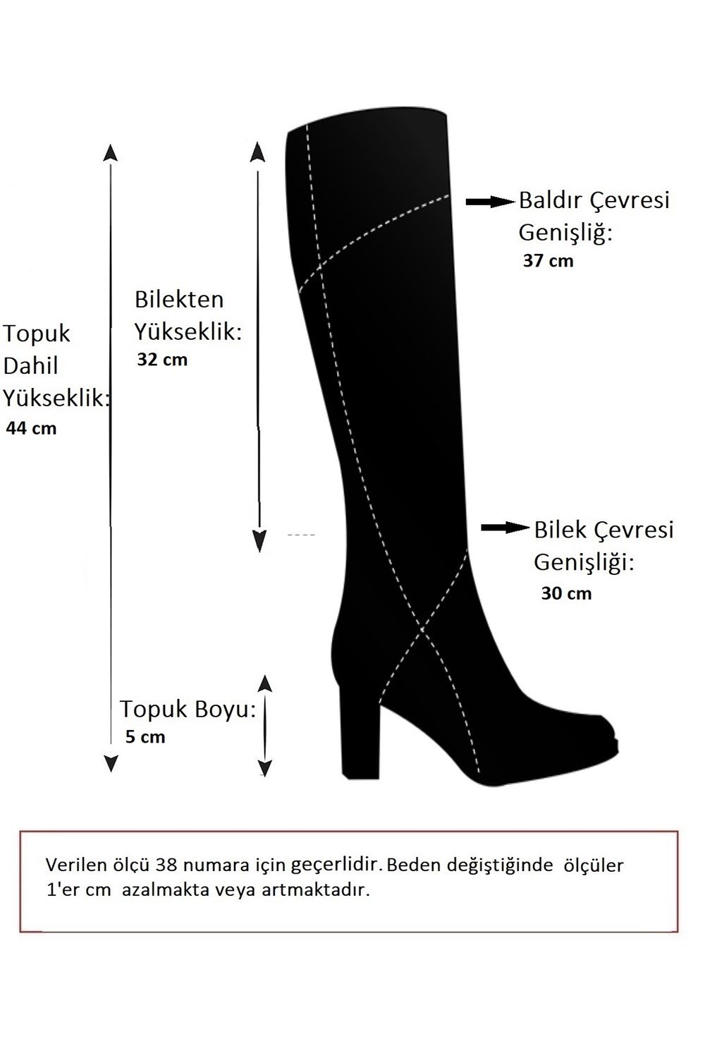 Siyah Günlük Kadın Çizme L610130409