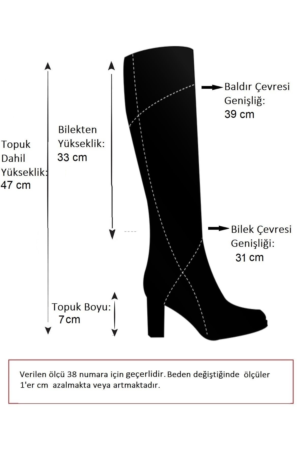 Siyah Kadın Çizme J749205309