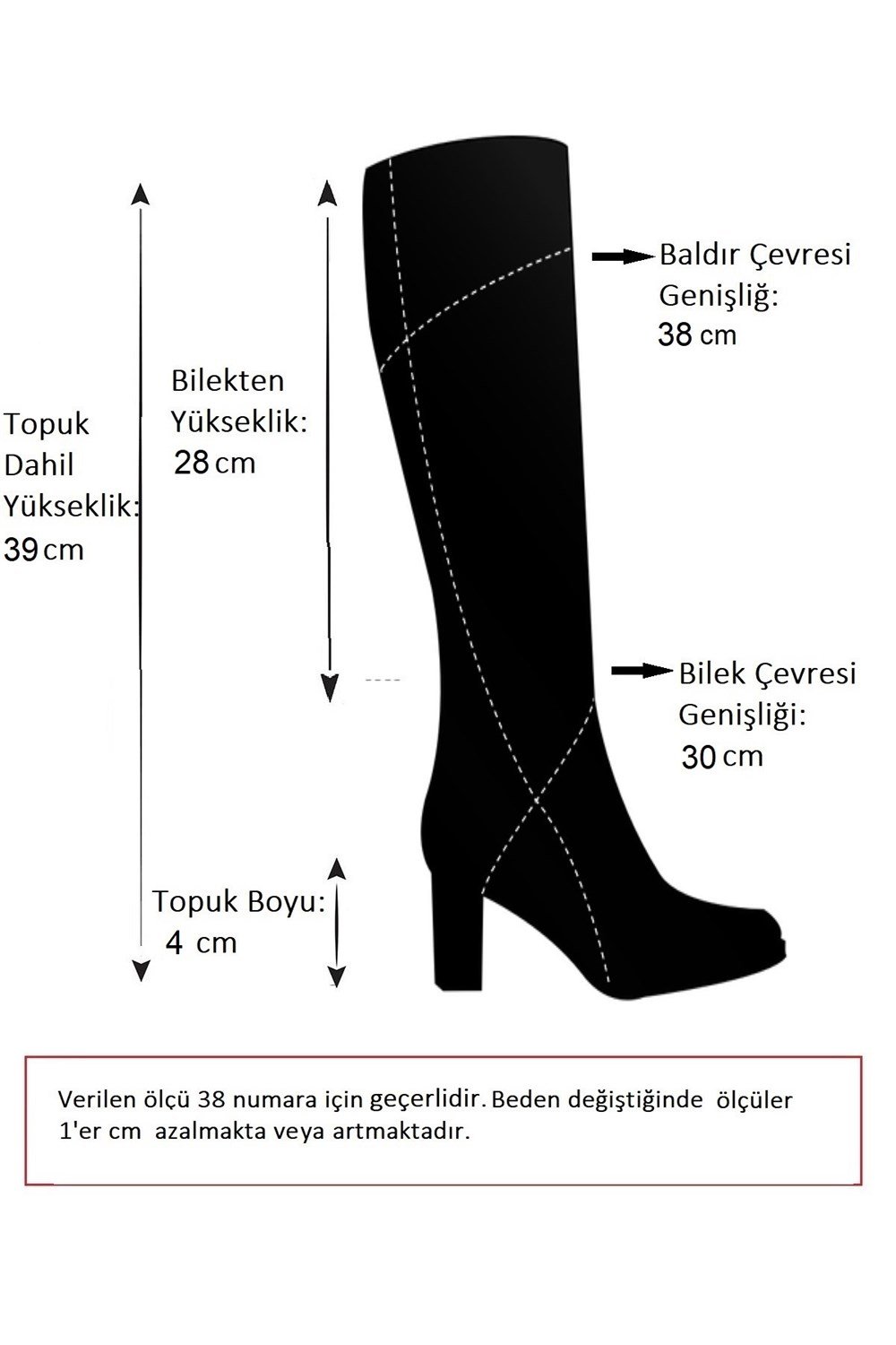 Siyah Kadın Günlük Düz Çizme J670123809