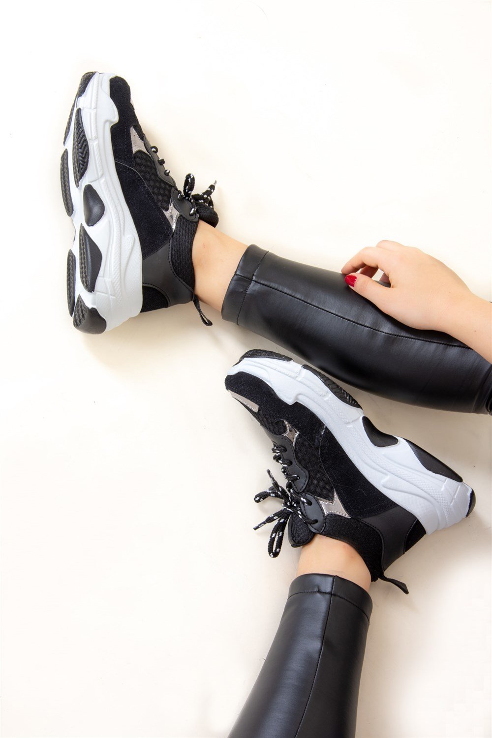 Siyah Kadın Sneakers F267058502