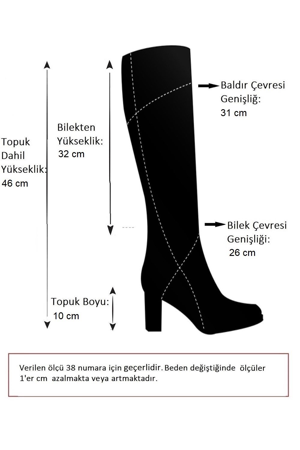 Siyah Streç Dolgu Topuklu Kadın Çizme N973444409