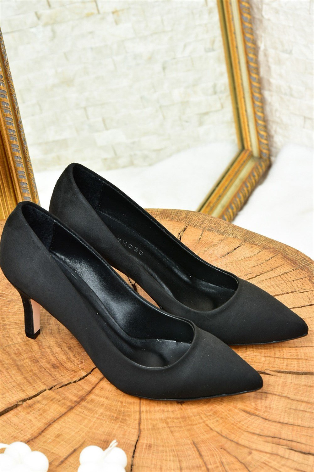 Siyah Süet Kadın İnce Topuklu Stiletto L253970002