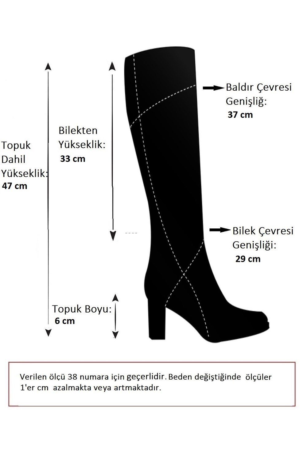 Siyah Süet Kalın Topuklu Kadın Çizme L251081602