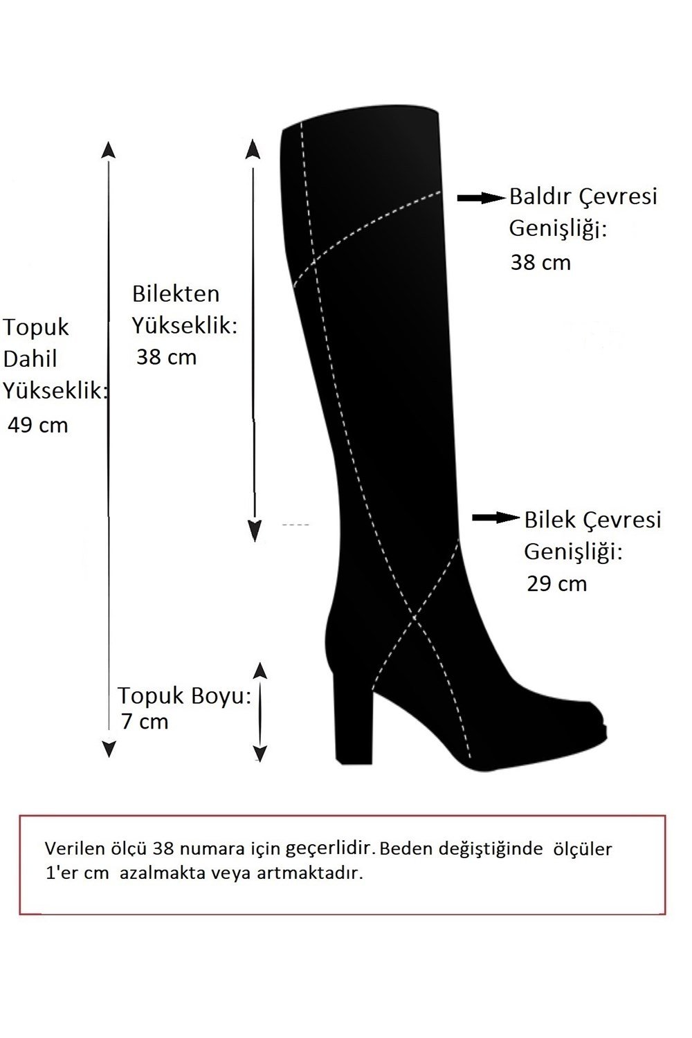 Siyah Süet Kalın Topuklu Kadın Çizme L518111302
