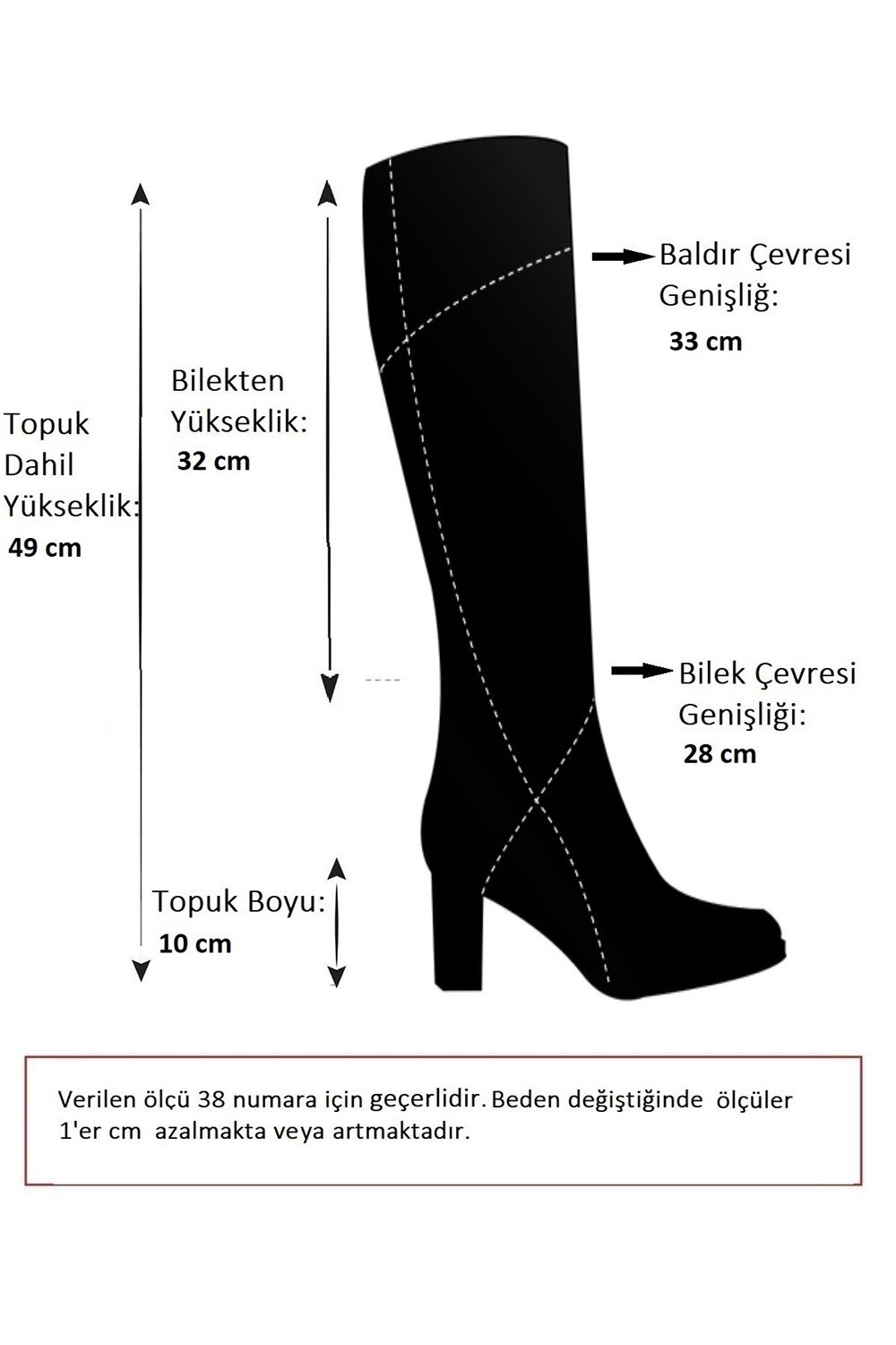 Siyah Süet Platform Topuklu Triko Kadın Çizme L282190702