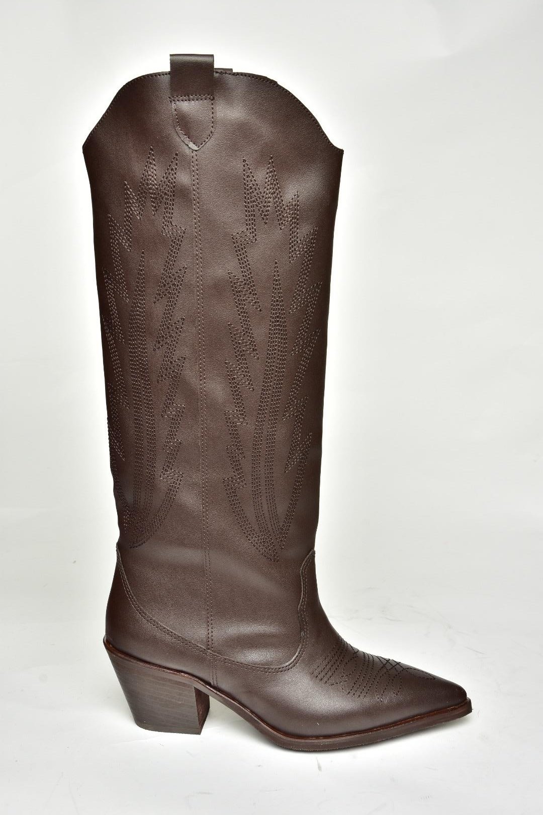 T267765209 Kahverengi Kovboy Model Kadın Çizme