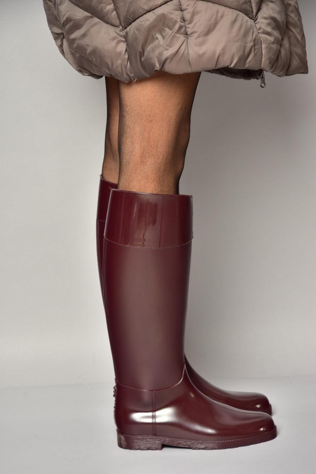 T858712109 Bordo Yağmur Çizmesi 