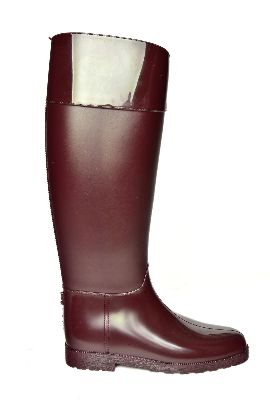 T858712109 Bordo Yağmur Çizmesi 