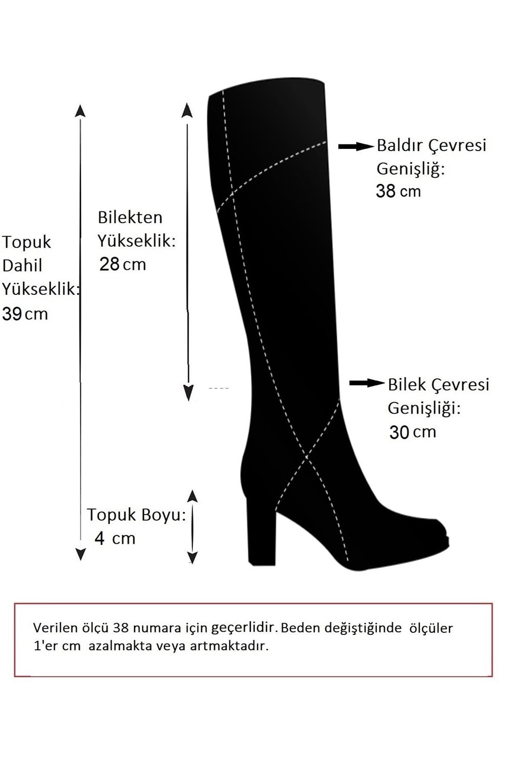Ten Günlük Kadın Çizme J670123709