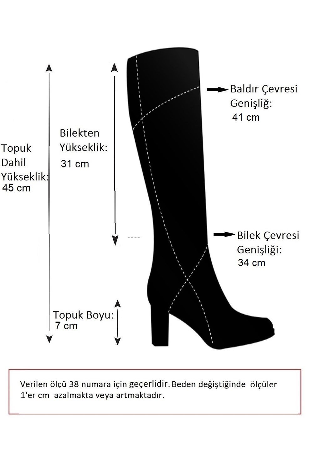 Ten Süet İnce Alçak Topuklu Kadın Çizme N749110502