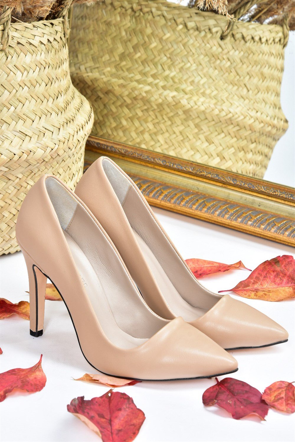 Ten Suni Deri Kadın İnce Topuklu Stiletto L253971509