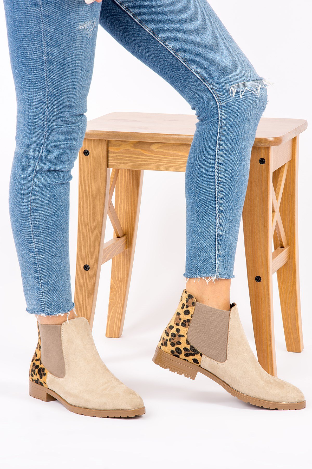 Ten/Leopar Kadın Bot G288050102