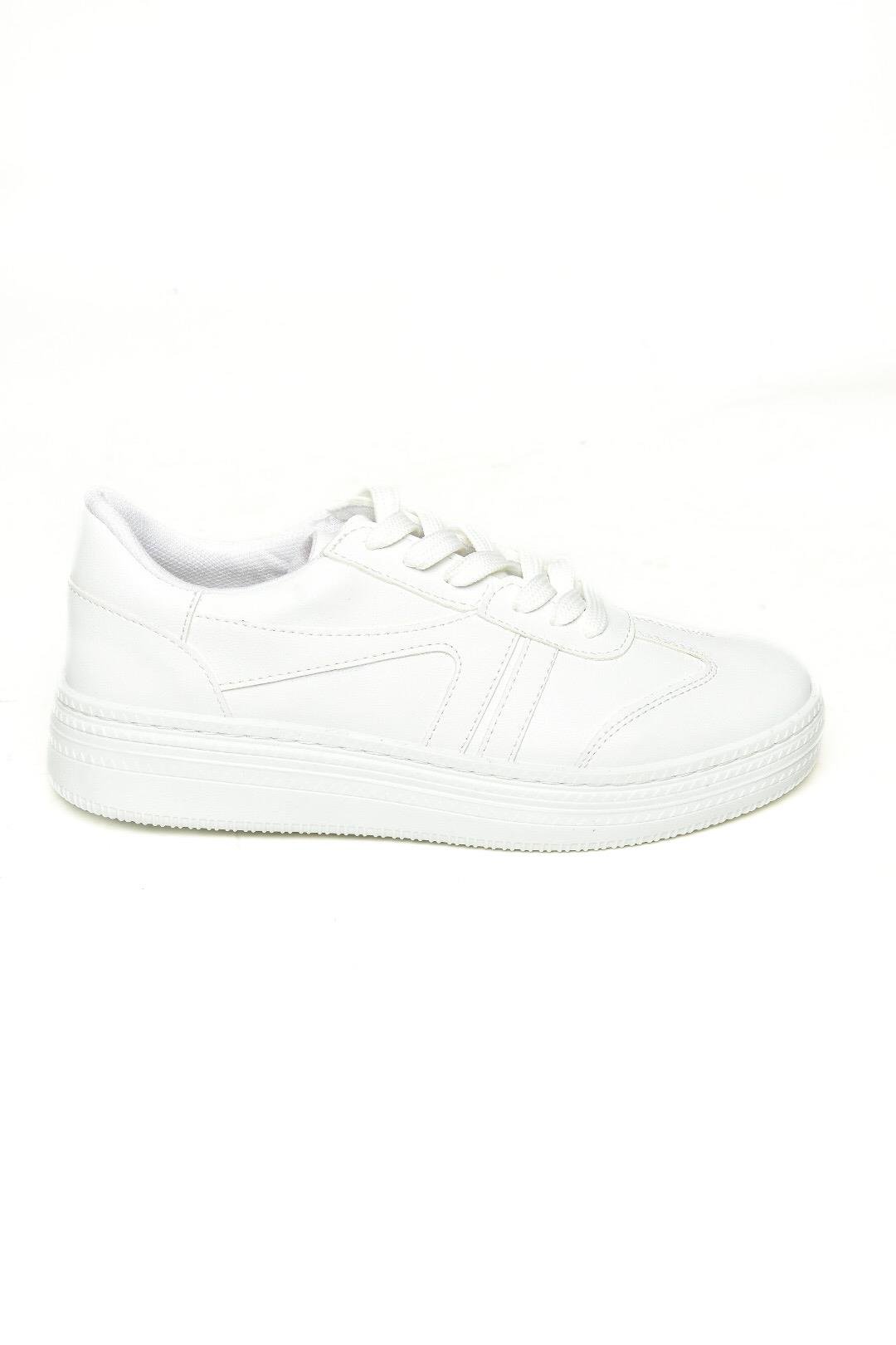 U274431109 Beyaz Kadın Spor Ayakkabı Sneakers