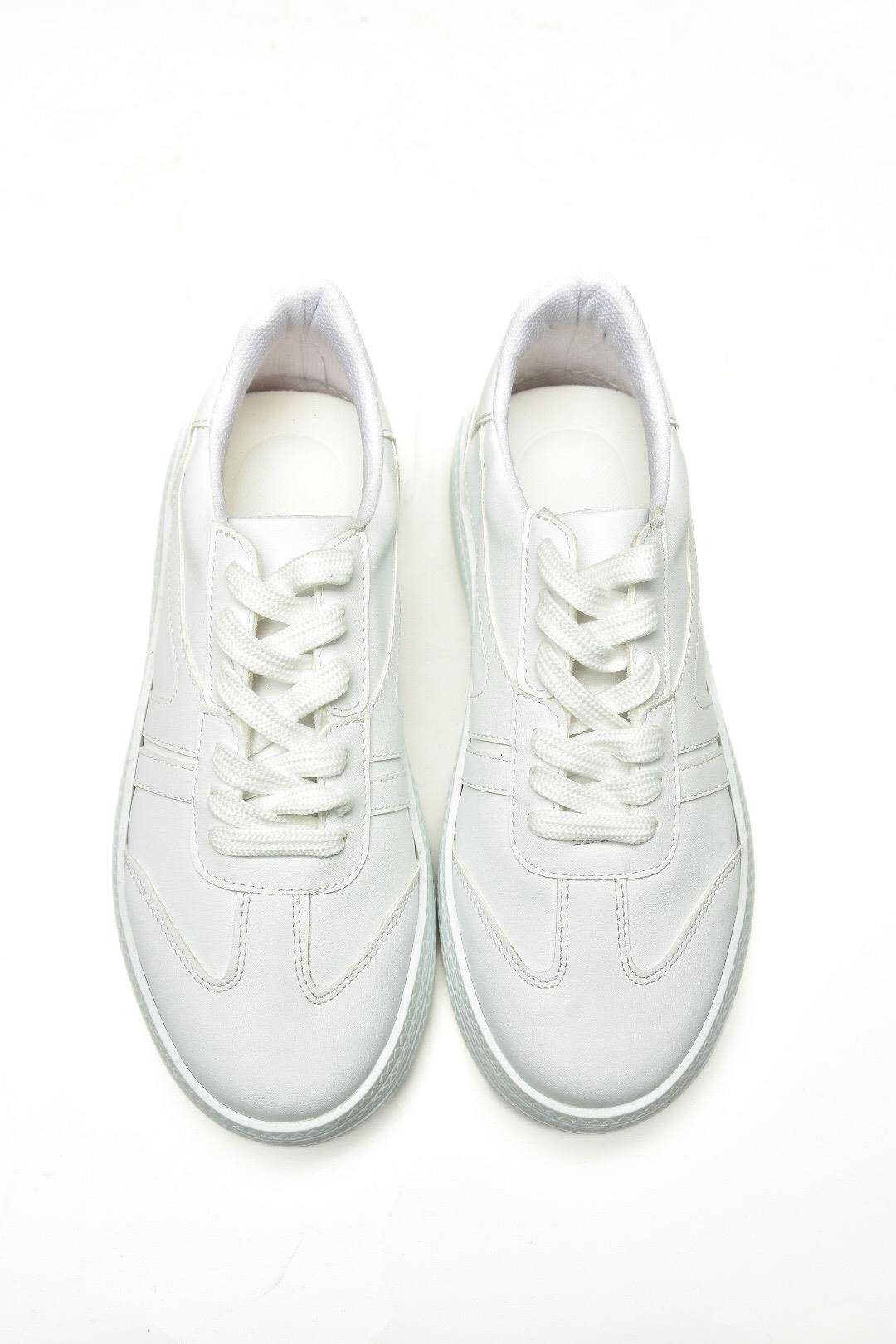 U274431109 Beyaz Kadın Spor Ayakkabı Sneakers