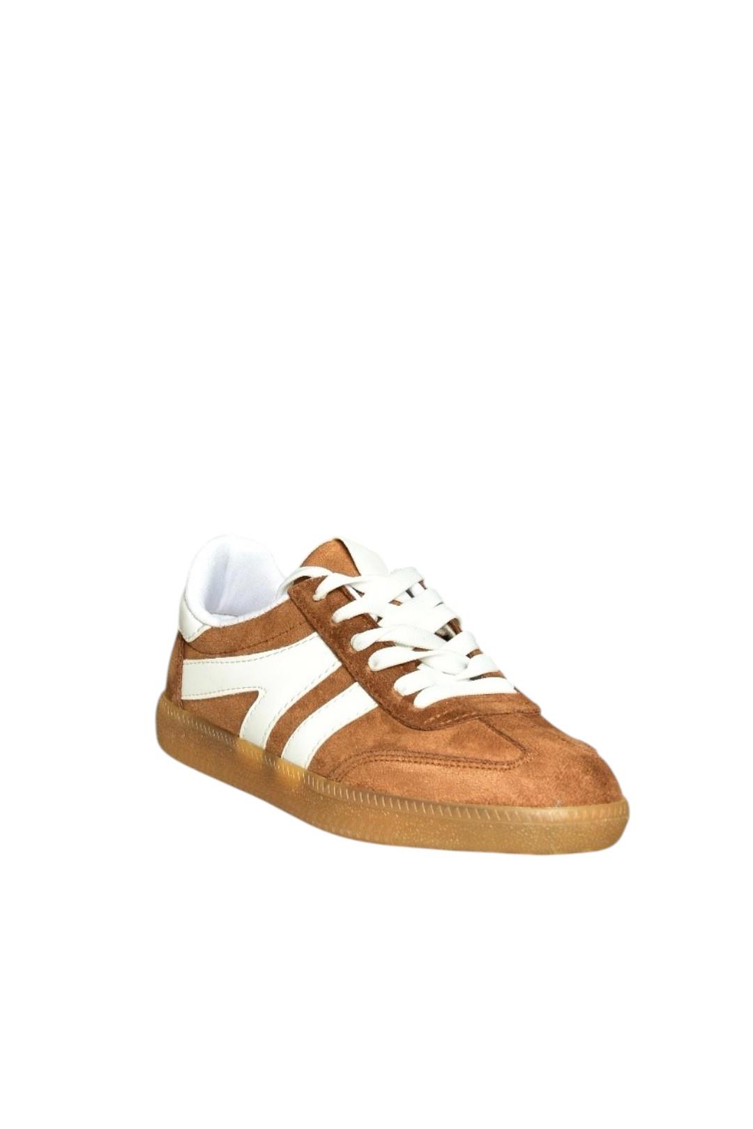 U652861402 Taba Süet Kadın Spor Ayakkabı Sneakers