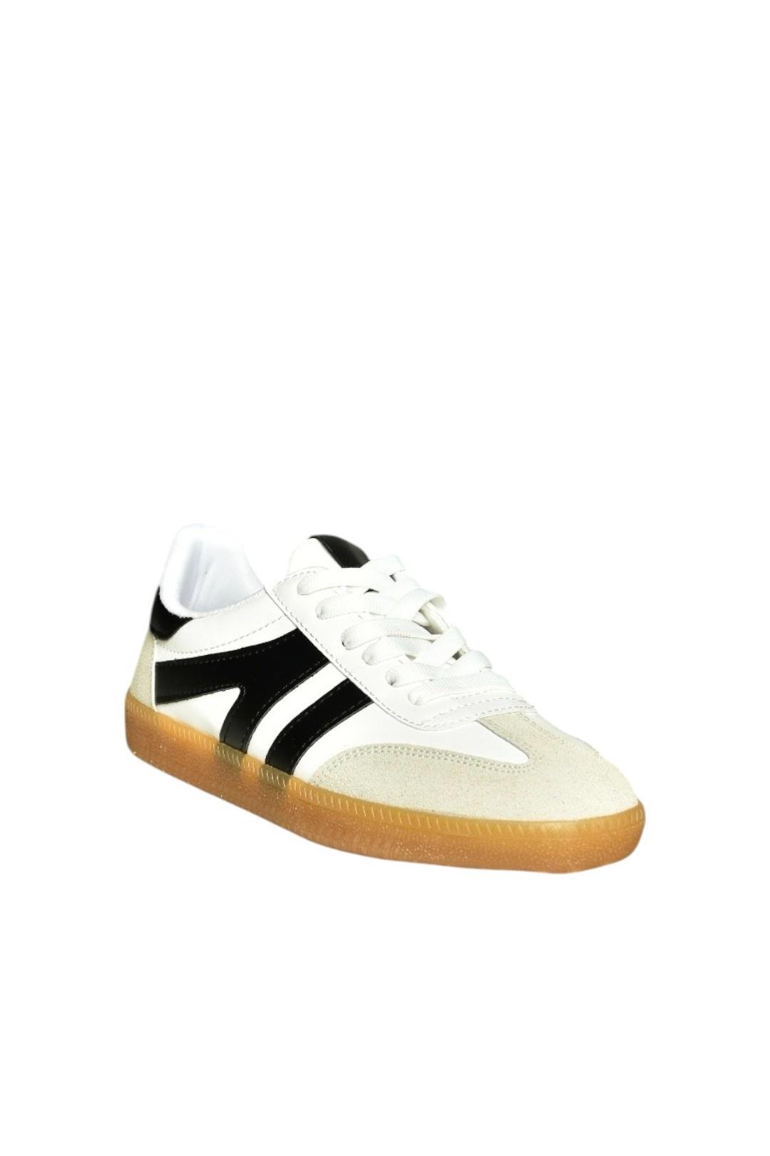 U652861409 Beyaz/Siyah Kadın Spor Ayakkabı Sneakers
