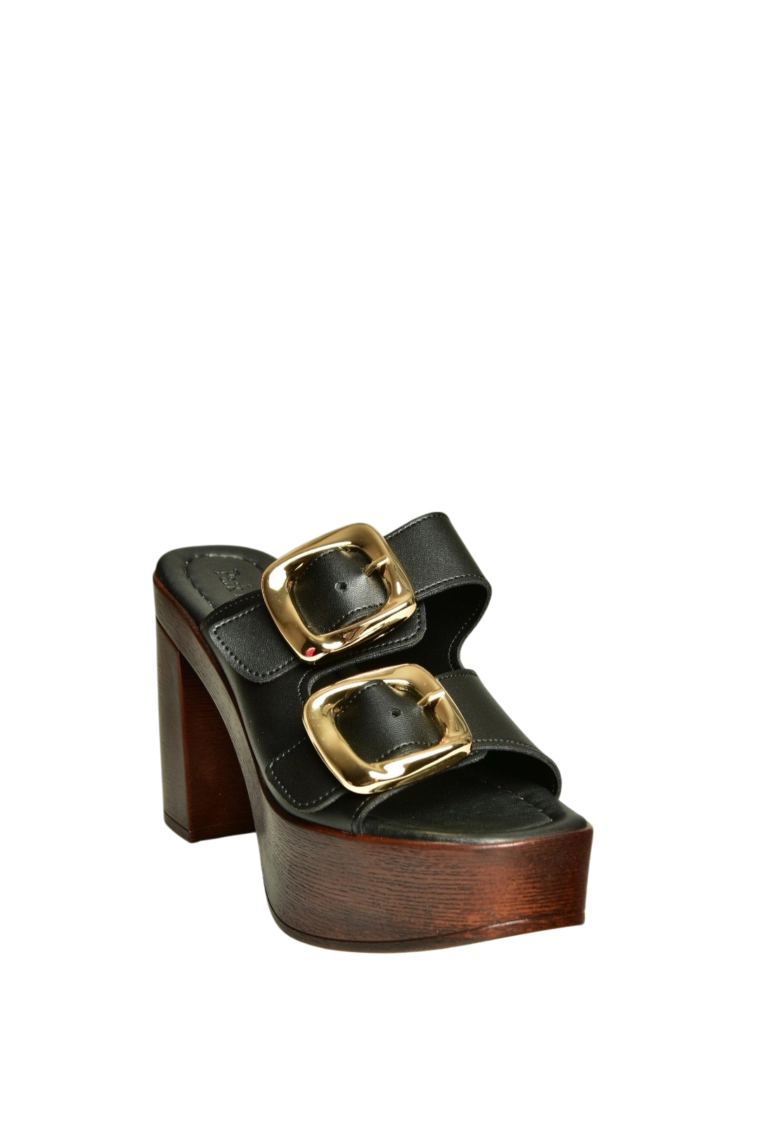 U820376609 Siyah Kalın Topuklu Kadın Terlik