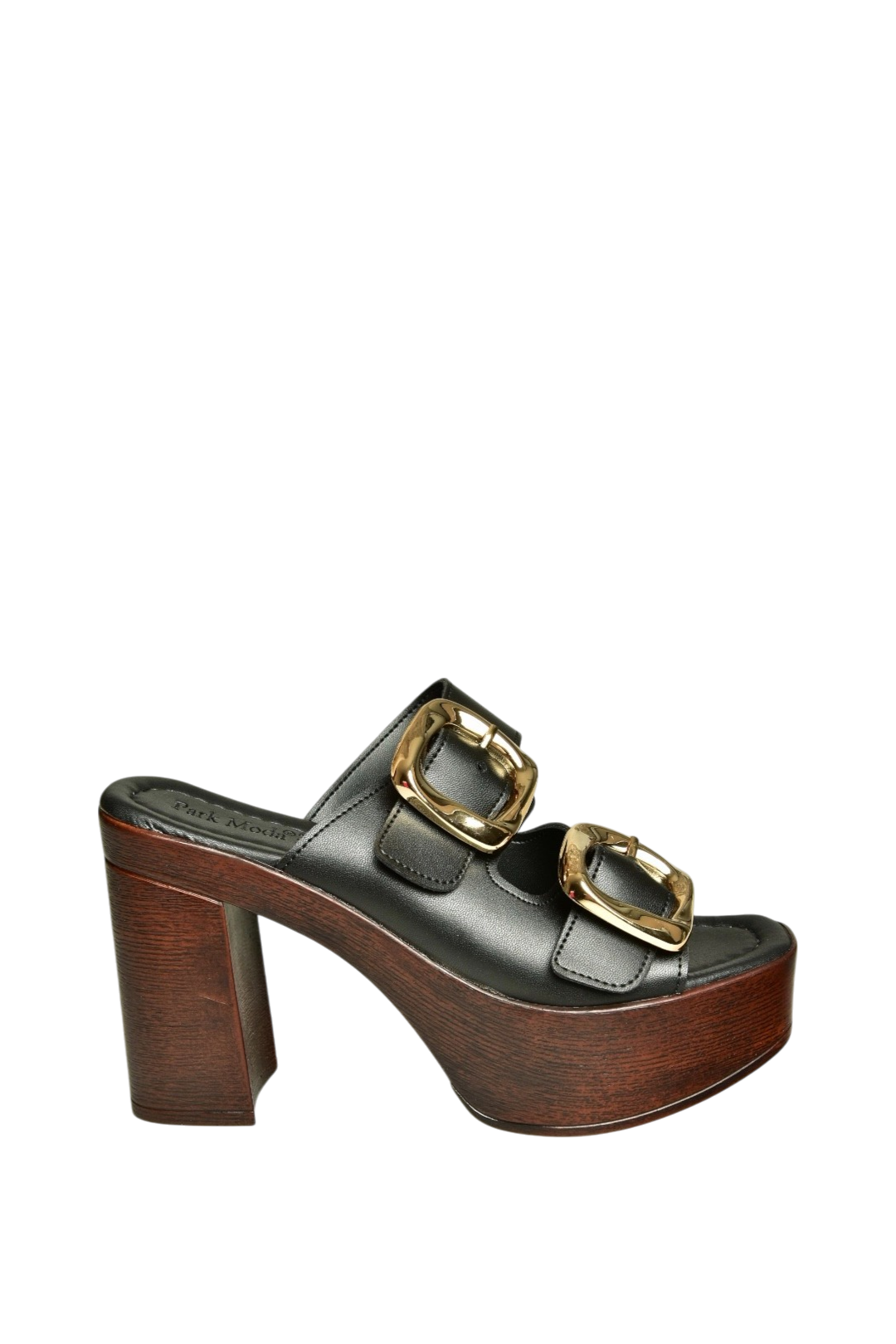 U820376609 Siyah Kalın Topuklu Kadın Terlik