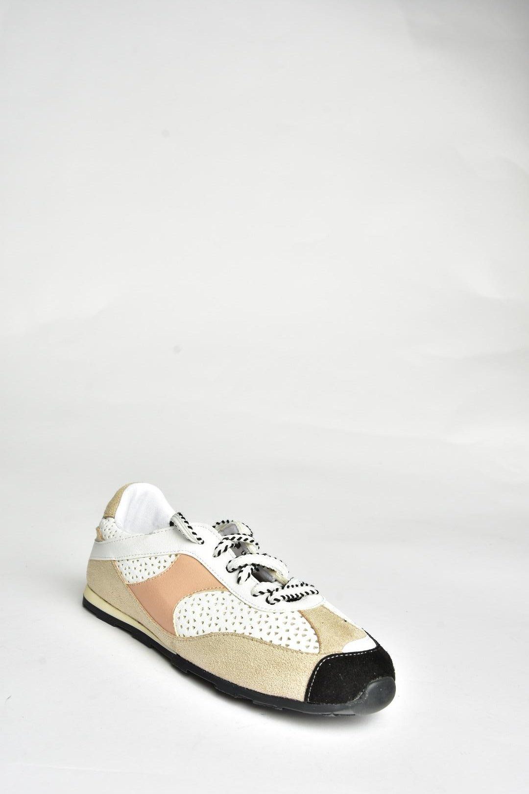 U973657309 Beyaz/Siyah Spor Ayakkabı Sneakers