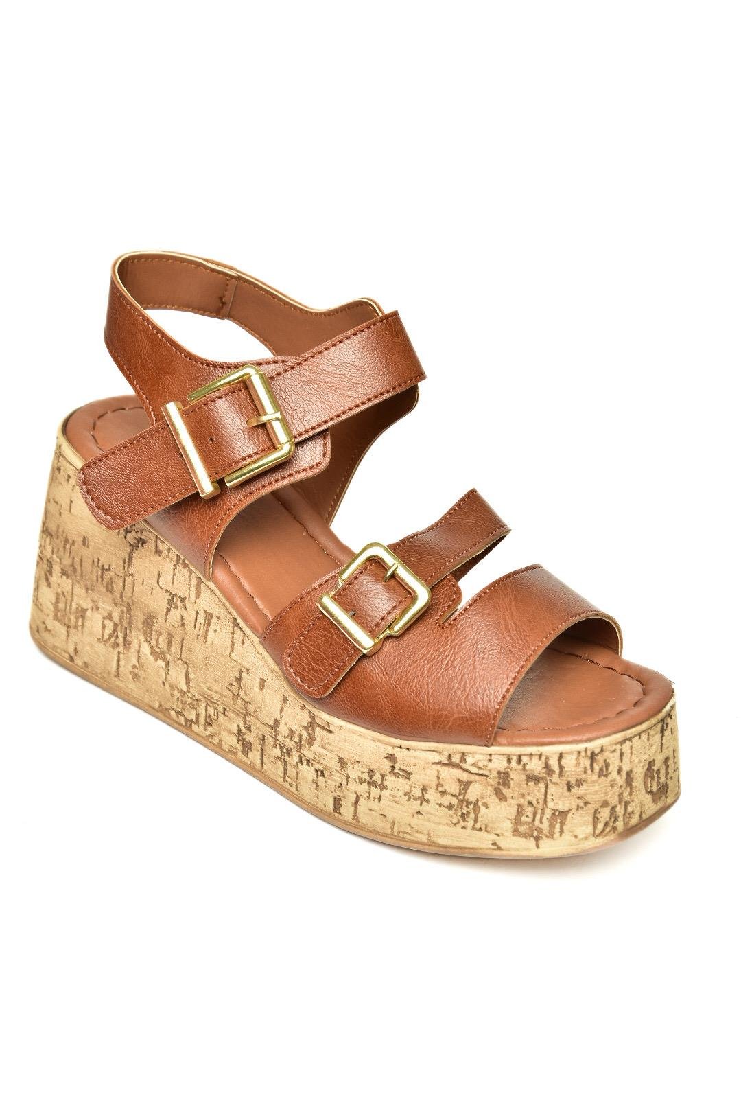 U996752009 Taba Dolgu Topuklu Kadın Ayakkabı