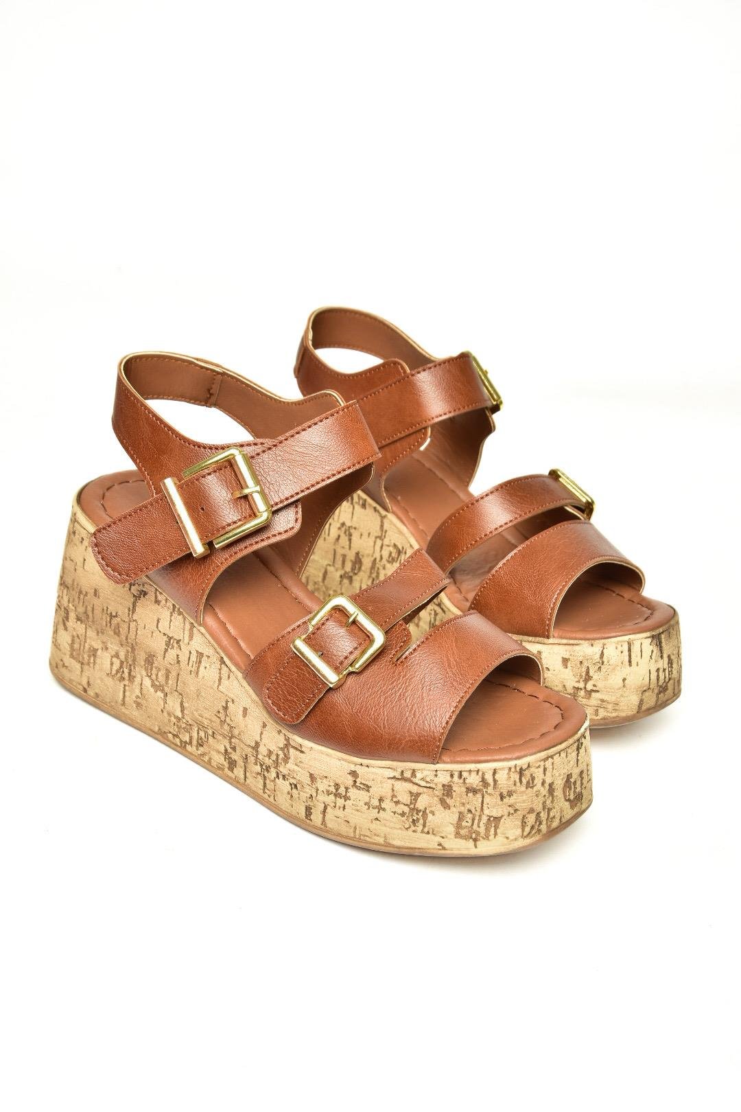 U996752009 Taba Dolgu Topuklu Kadın Ayakkabı