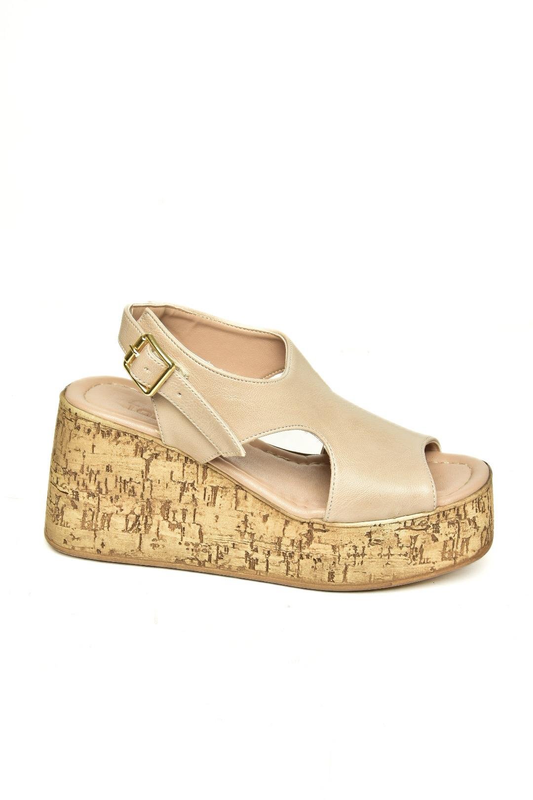 U996755009 Ten Dolgu Topuklu Kadın Ayakkabı