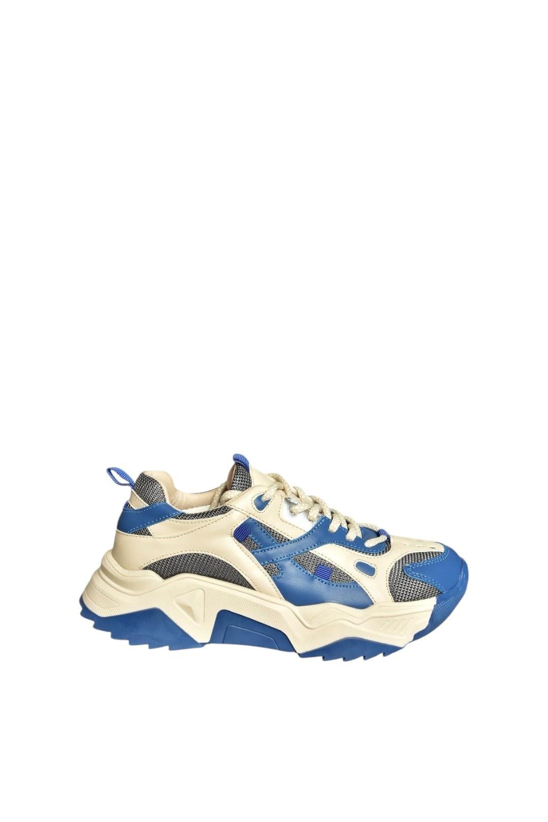 V312613509 Mavi/Bej Spor Ayakkabı Sneakers