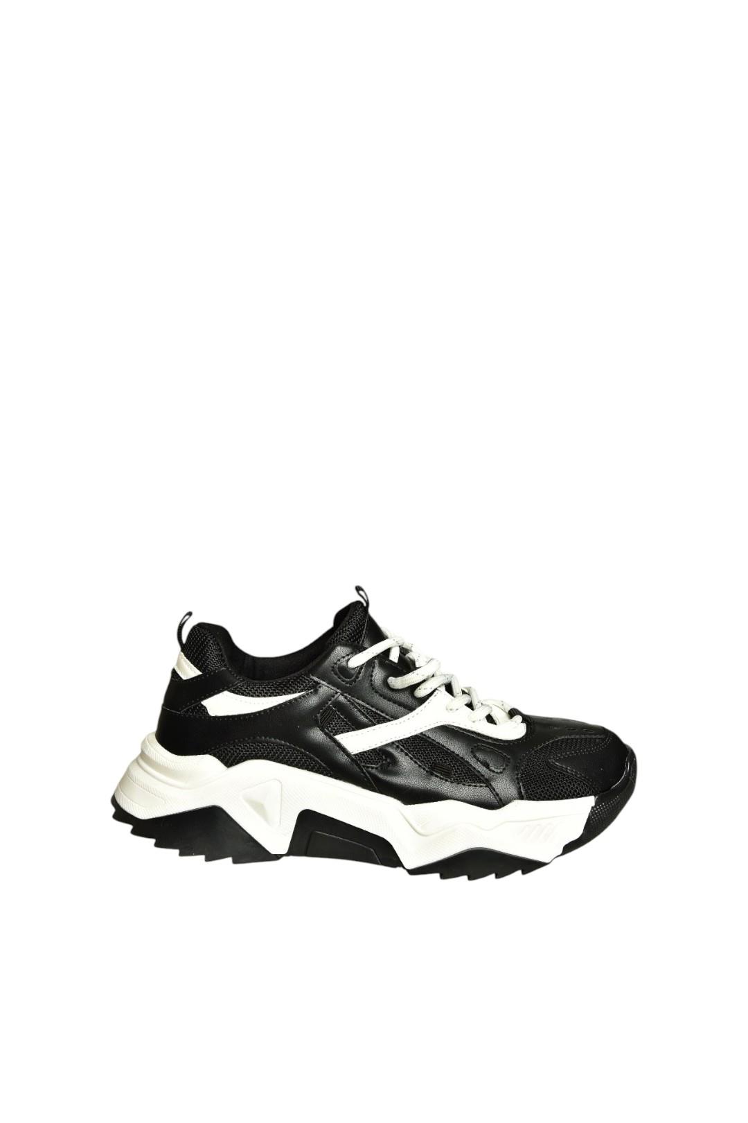 V312613509 Siyah/Beyaz Spor Ayakkabı Sneakers