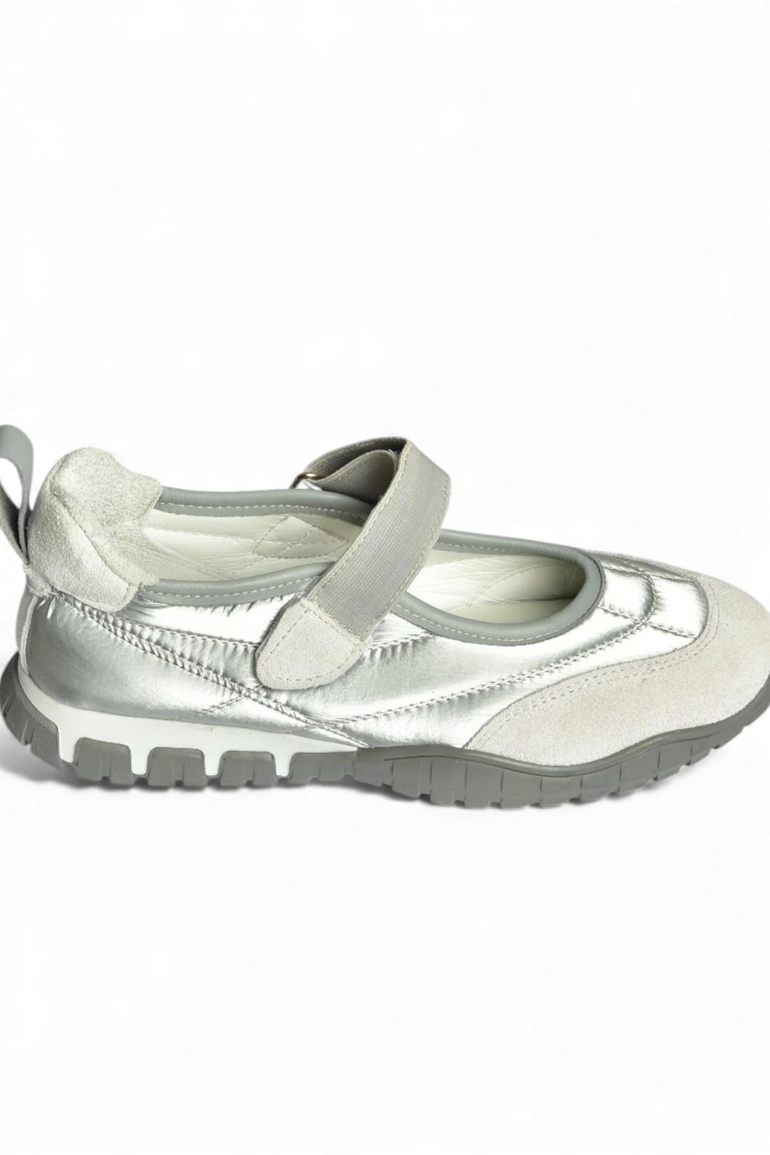 V312651304 Gri Kumaş Bantlı Günlük Kadın Ayakkabı