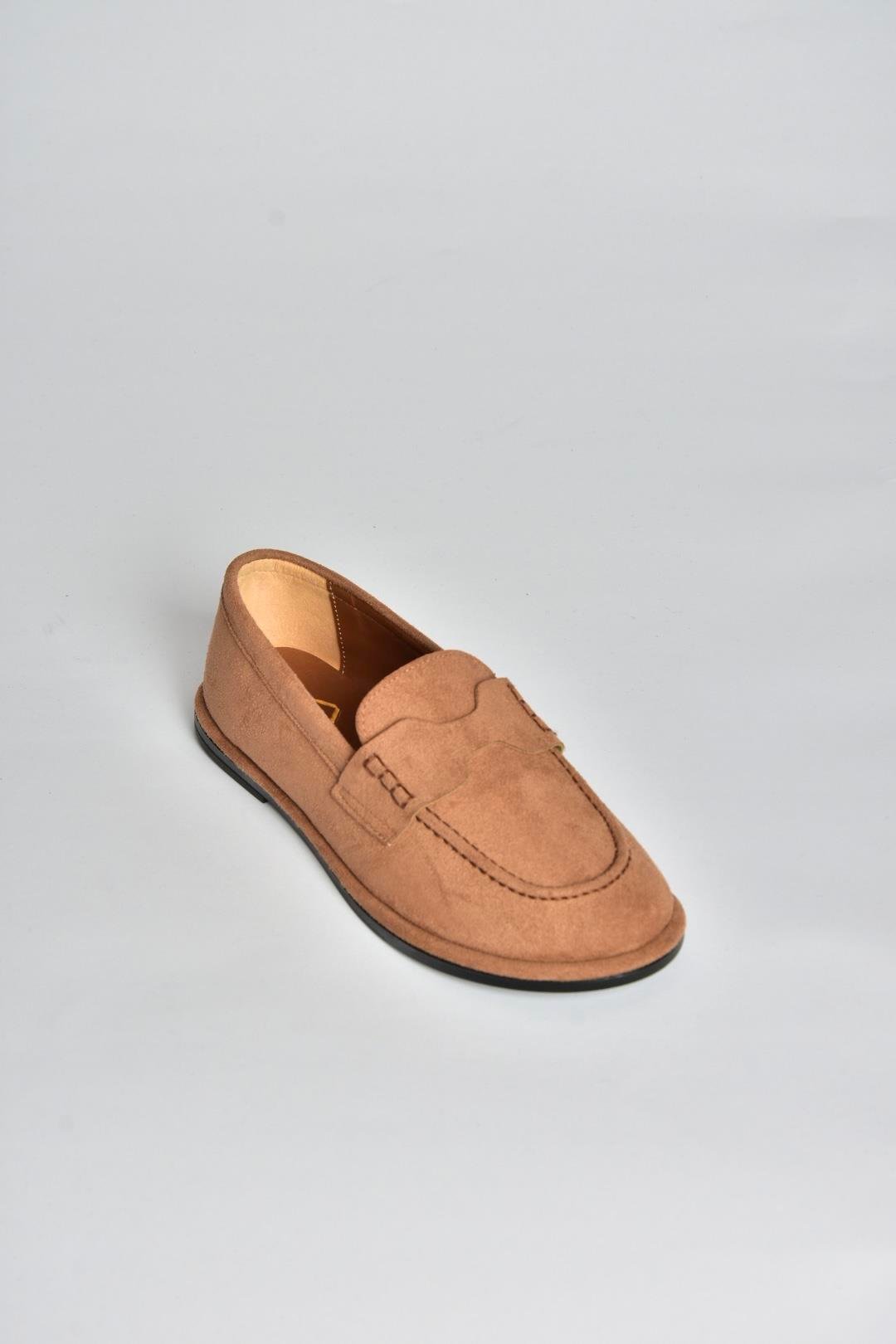 V846872102 Taba Süet Günlük Kadın Ayakkabı