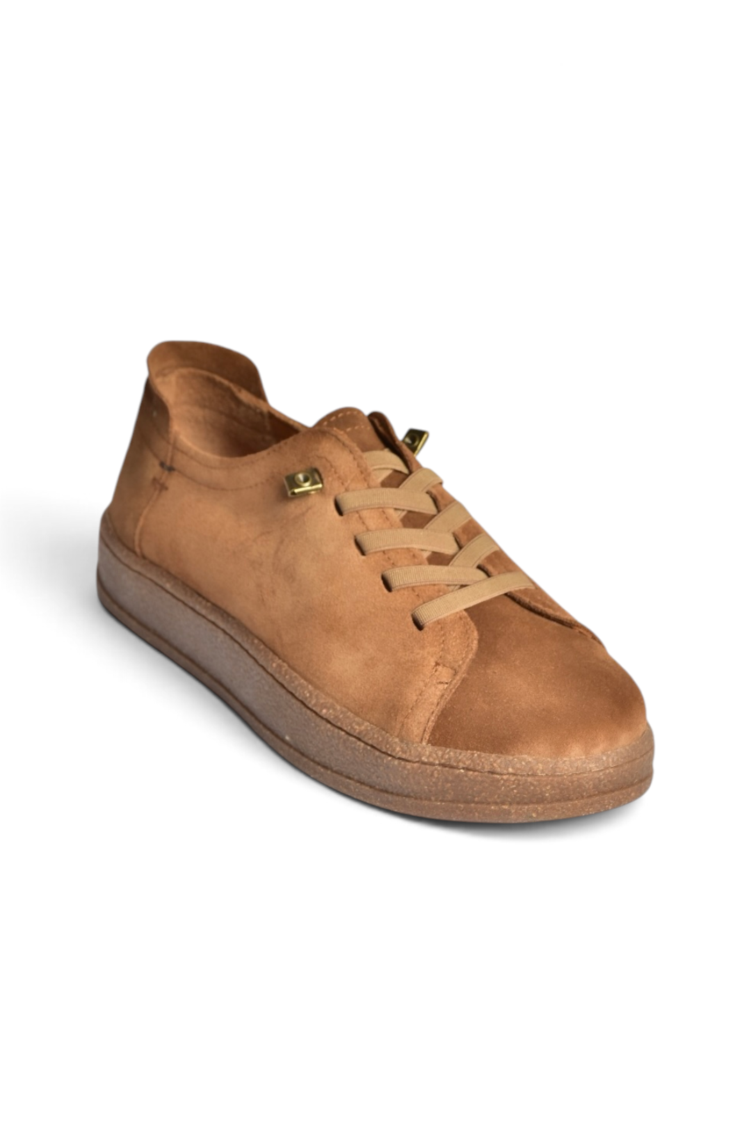 V999060502 Taba Hakiki Deri Süet Kadın Spor Ayakkabı Sneakers