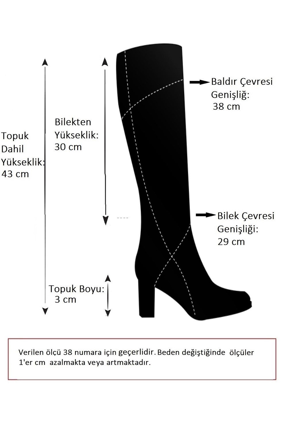 Vizon Günlük Kadın Çizme C674270109